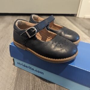 Stride Rite Navy Blue Mara Mary Jane's Toddler Size 7.5M